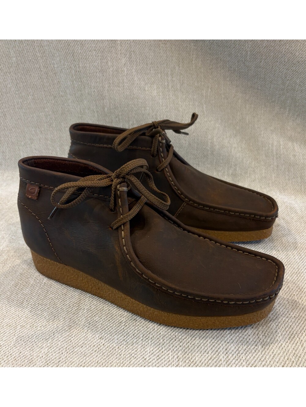 Clarks Shacre Boots Beeswax Leather Men's Size 8 US / 7 UK Extreme Comfort